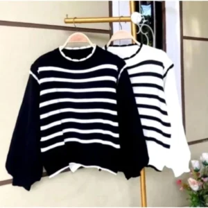 id-11134207-7rase-m0cv9bn0iq8m84 ✨ Atasan Knit Wanita Lengan Panjang – Model Lengan Balon ✨