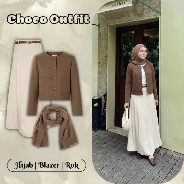 One Set Wanita 3in1 Blazer