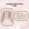 Setelan Wanita SW020 – One Set Hijab Cardigan Rajut & Rok Susun Premium ✨