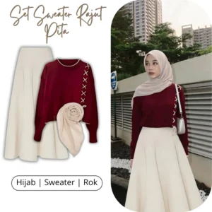 OOTD Hijab Remaja Kekinian 3in1 – Korean Style ✨