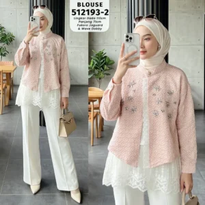 ✨ Kalisha Blouse Vest Payet Kristal Muslimah 2in1 ✨